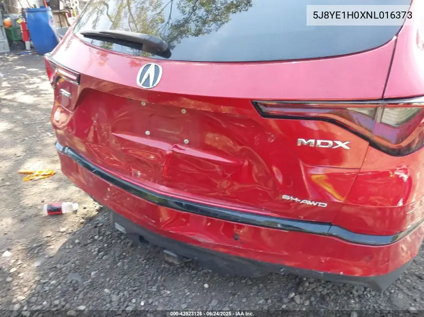 2022 Acura Mdx A-Spec Package VIN: 5J8YE1H0XNL016373 Lot: 42523126