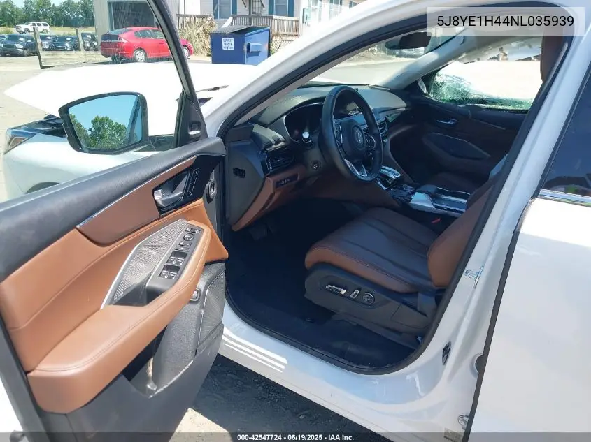 2022 Acura Mdx Technology Package VIN: 5J8YE1H44NL035939 Lot: 42547724