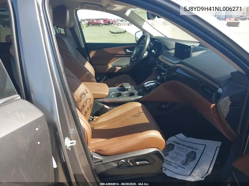 2022 Acura Mdx Technology Package VIN: 5J8YD9H41NL006271 Lot: 42602014