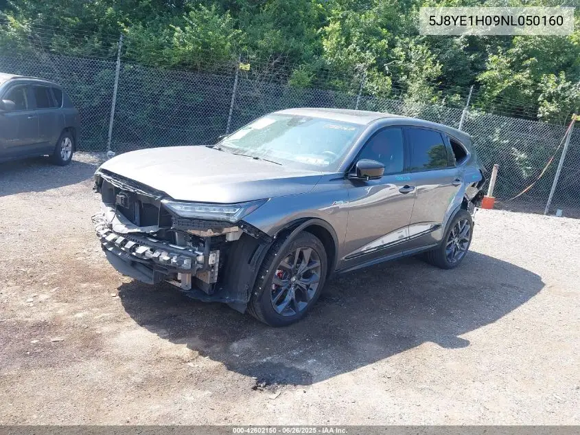 2022 Acura Mdx A-Spec Package VIN: 5J8YE1H09NL050160 Lot: 42602150