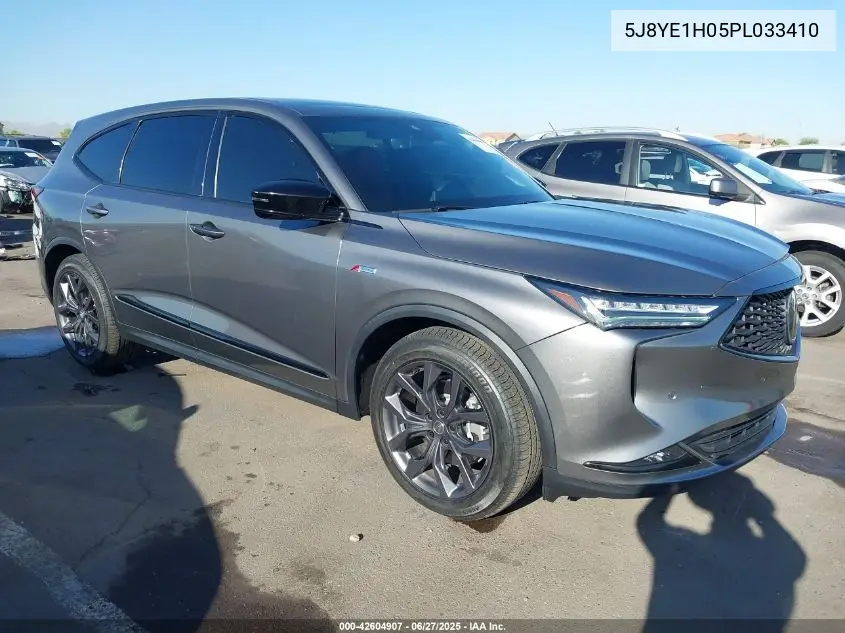 2023 Acura Mdx A-Spec VIN: 5J8YE1H05PL033410 Lot: 42604907