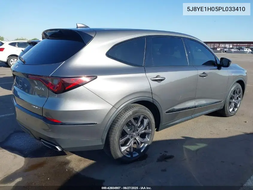 2023 Acura Mdx A-Spec VIN: 5J8YE1H05PL033410 Lot: 42604907