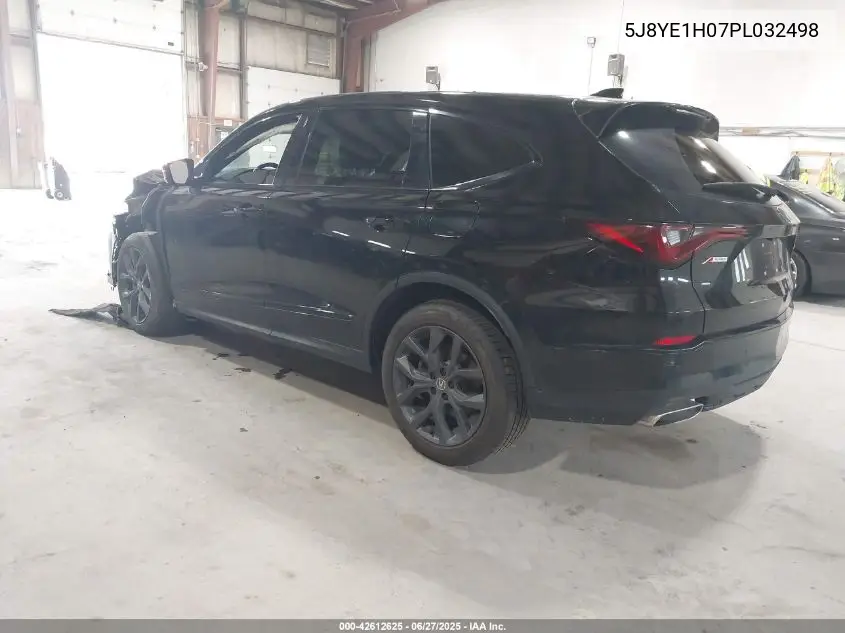 2023 Acura Mdx A-Spec VIN: 5J8YE1H07PL032498 Lot: 42612625