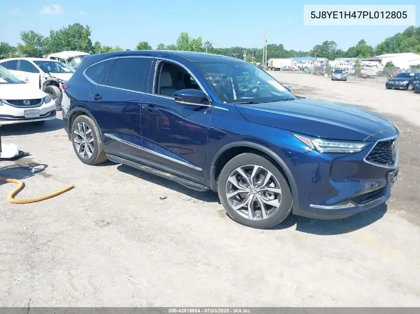 2023 Acura Mdx Technology Package VIN: 5J8YE1H47PL012805 Lot: 42616654