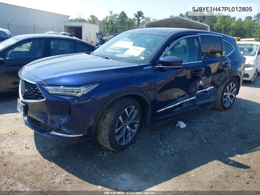 2023 Acura Mdx Technology Package VIN: 5J8YE1H47PL012805 Lot: 42616654