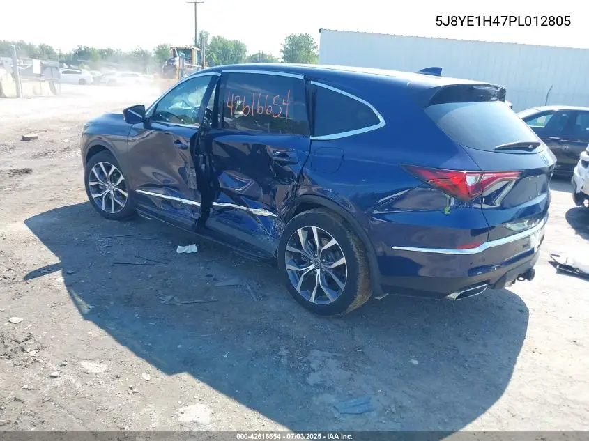 2023 Acura Mdx Technology Package VIN: 5J8YE1H47PL012805 Lot: 42616654