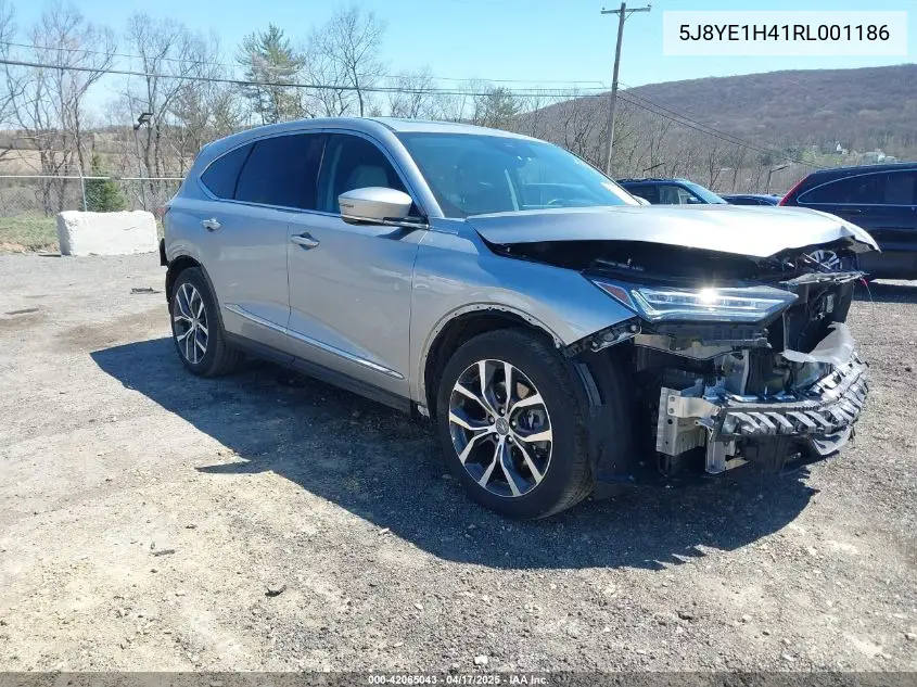 2024 Acura Mdx Technology Package VIN: 5J8YE1H41RL001186 Lot: 42065043