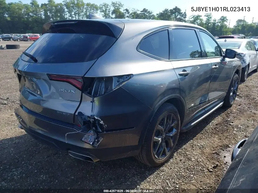 2024 Acura Mdx A-Spec VIN: 5J8YE1H01RL023413 Lot: 42571829