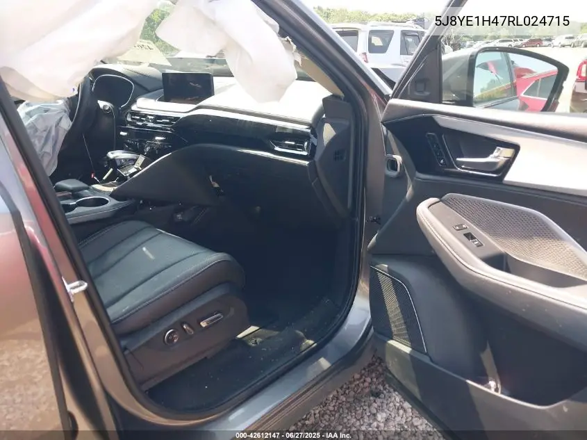 2024 Acura Mdx Technology Package VIN: 5J8YE1H47RL024715 Lot: 42612147