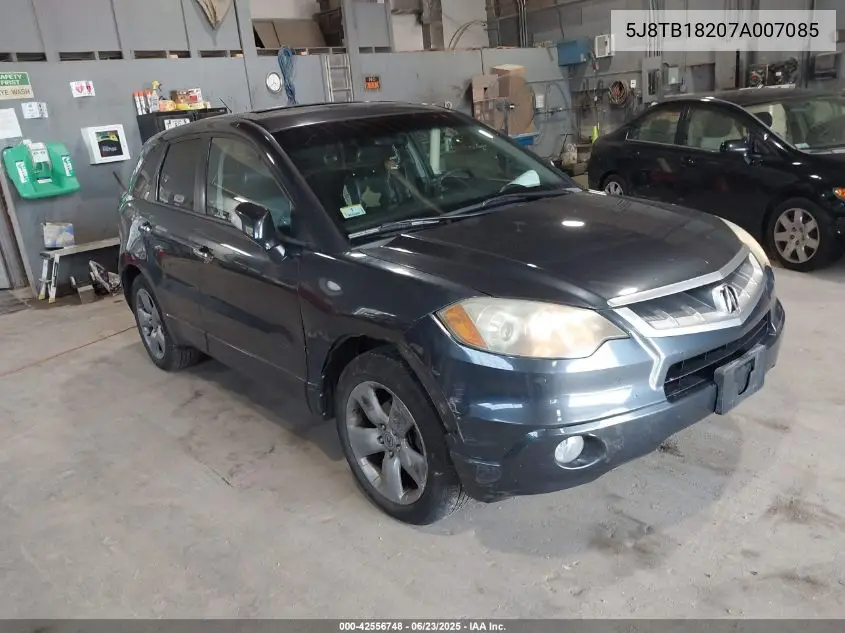 2007 Acura Rdx VIN: 5J8TB18207A007085 Lot: 42556748