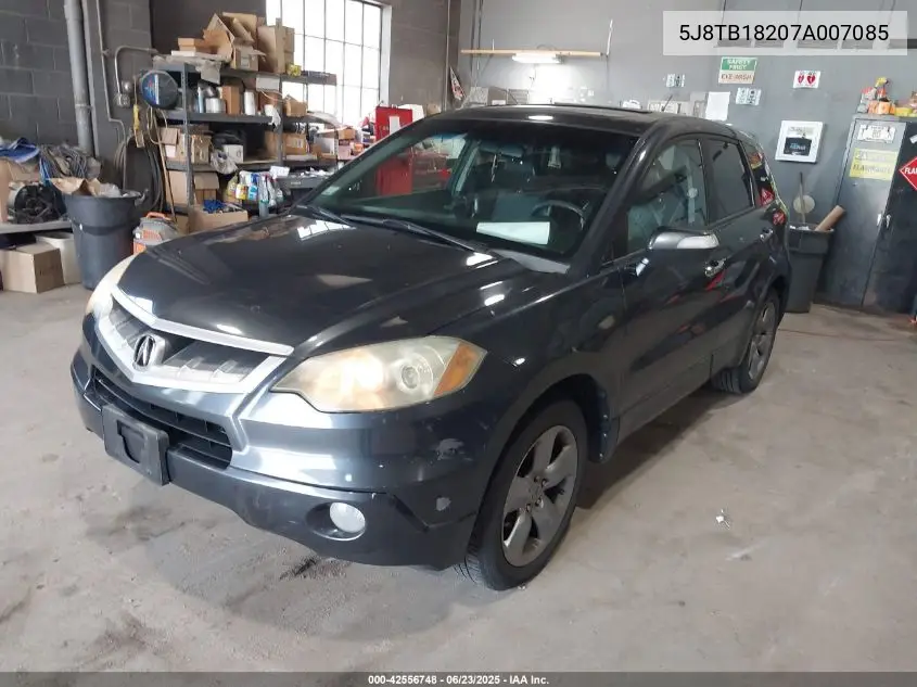 2007 Acura Rdx VIN: 5J8TB18207A007085 Lot: 42556748