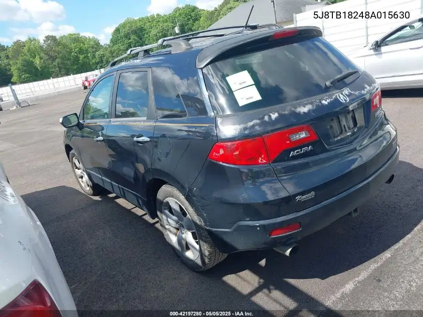 2008 Acura Rdx VIN: 5J8TB18248A015630 Lot: 42197280
