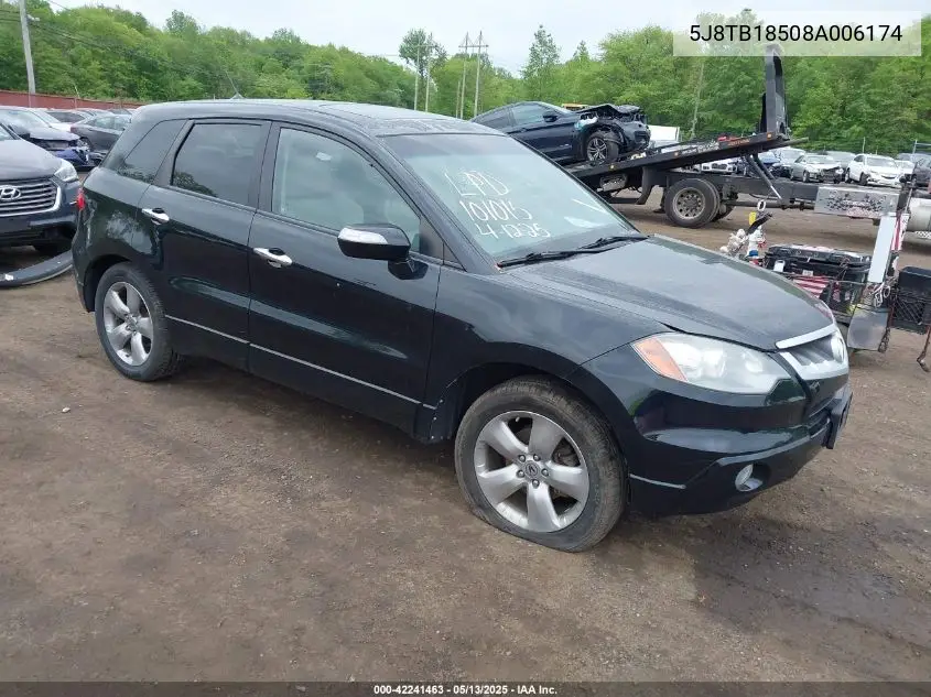 2008 Acura Rdx VIN: 5J8TB18508A006174 Lot: 42241463