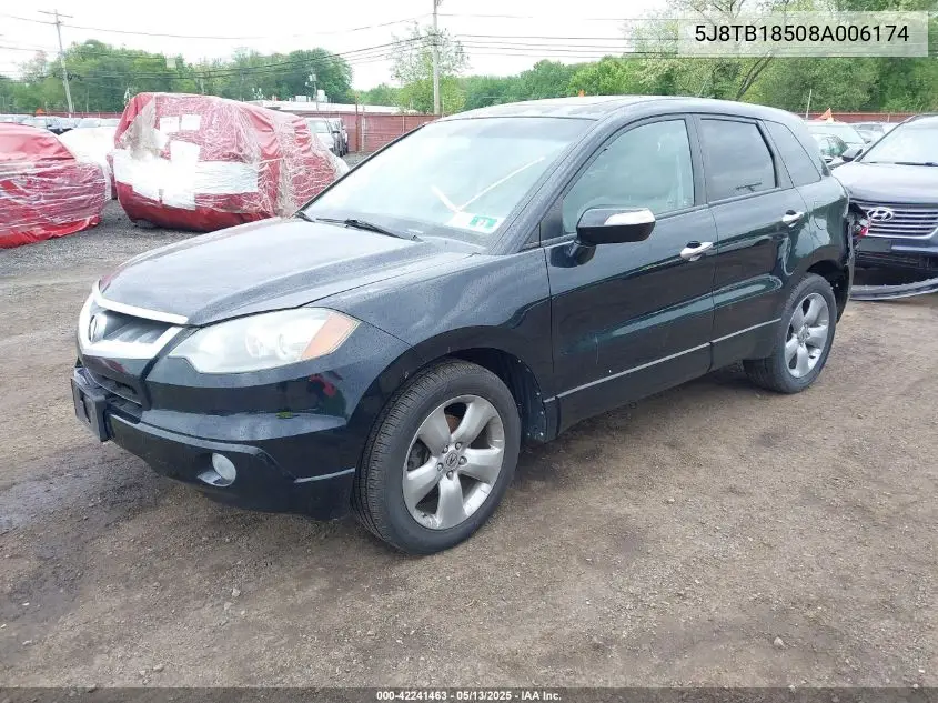 2008 Acura Rdx VIN: 5J8TB18508A006174 Lot: 42241463