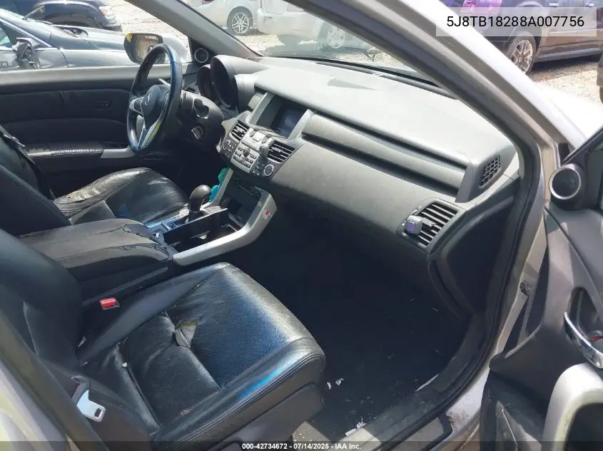 2008 Acura Rdx VIN: 5J8TB18288A007756 Lot: 42734672
