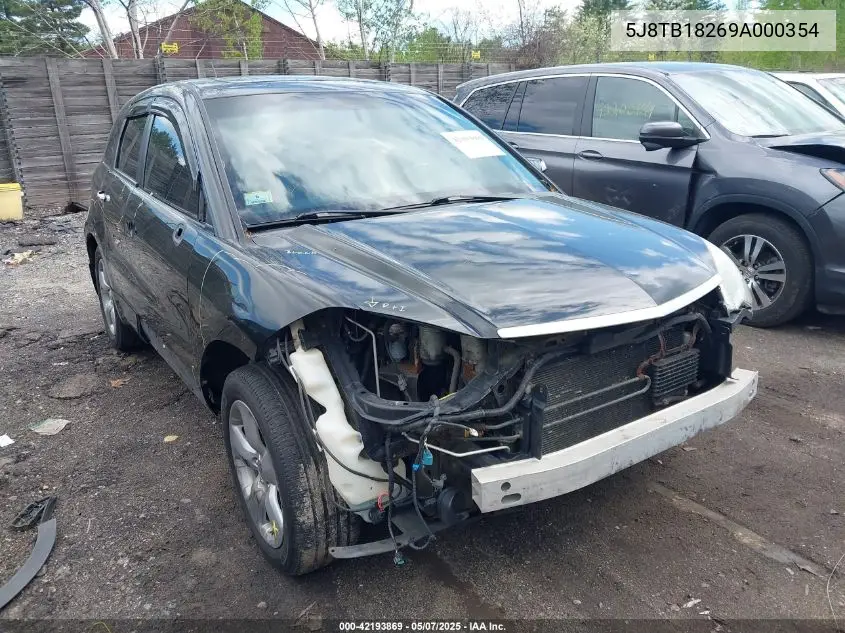 2009 Acura Rdx VIN: 5J8TB18269A000354 Lot: 42193869