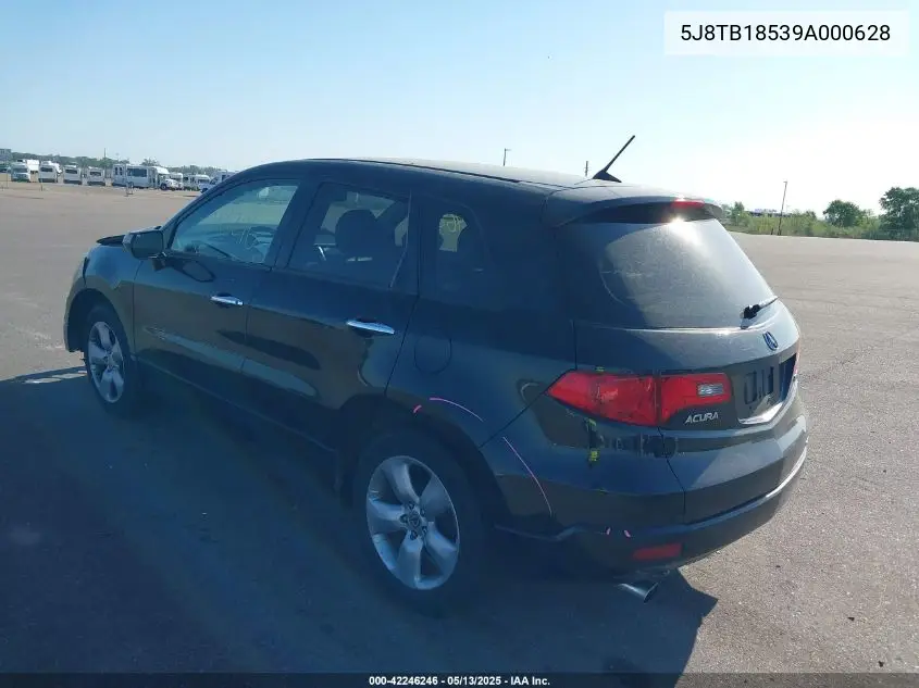2009 Acura Rdx VIN: 5J8TB18539A000628 Lot: 42246246