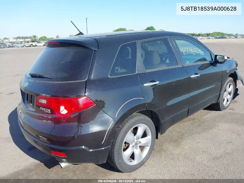 2009 Acura Rdx VIN: 5J8TB18539A000628 Lot: 42246246