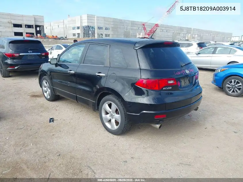 2009 Acura Rdx VIN: 5J8TB18209A003914 Lot: 42605809