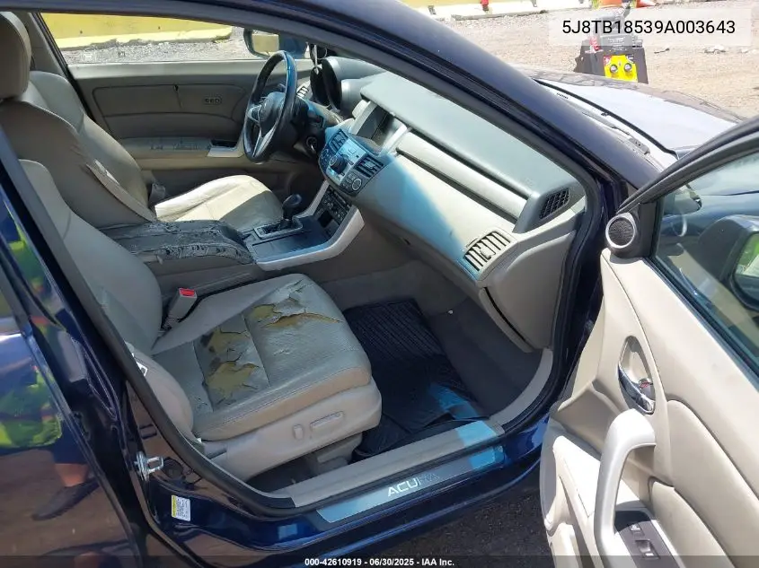 2009 Acura Rdx Technology VIN: 5J8TB18539A003643 Lot: 42610919