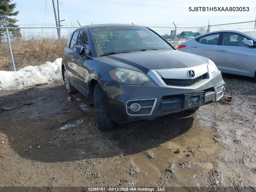 2010 Acura Rdx Technology VIN: 5J8TB1H5XAA803053 Lot: 12265181
