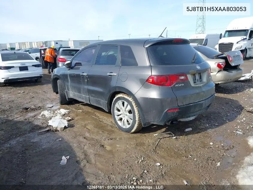 2010 Acura Rdx Technology VIN: 5J8TB1H5XAA803053 Lot: 12265181