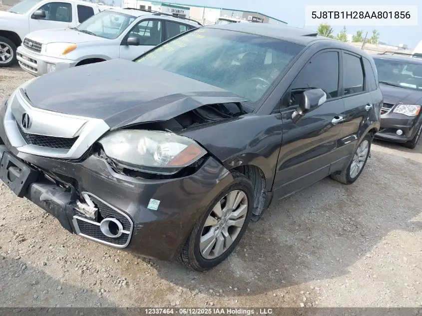2010 Acura Rdx VIN: 5J8TB1H28AA801856 Lot: 12337464