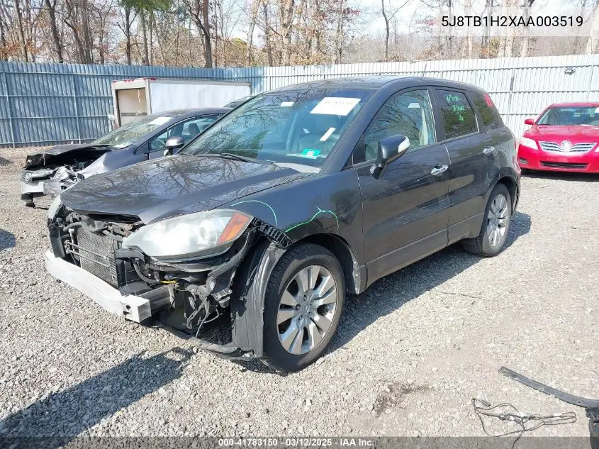 2010 Acura Rdx VIN: 5J8TB1H2XAA003519 Lot: 41783150