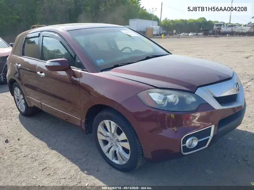 2010 Acura Rdx VIN: 5J8TB1H56AA004208 Lot: 42263718