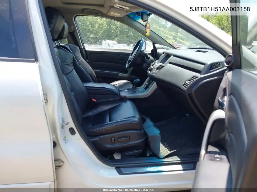 2010 Acura Rdx VIN: 5J8TB1H51AA003158 Lot: 42557756