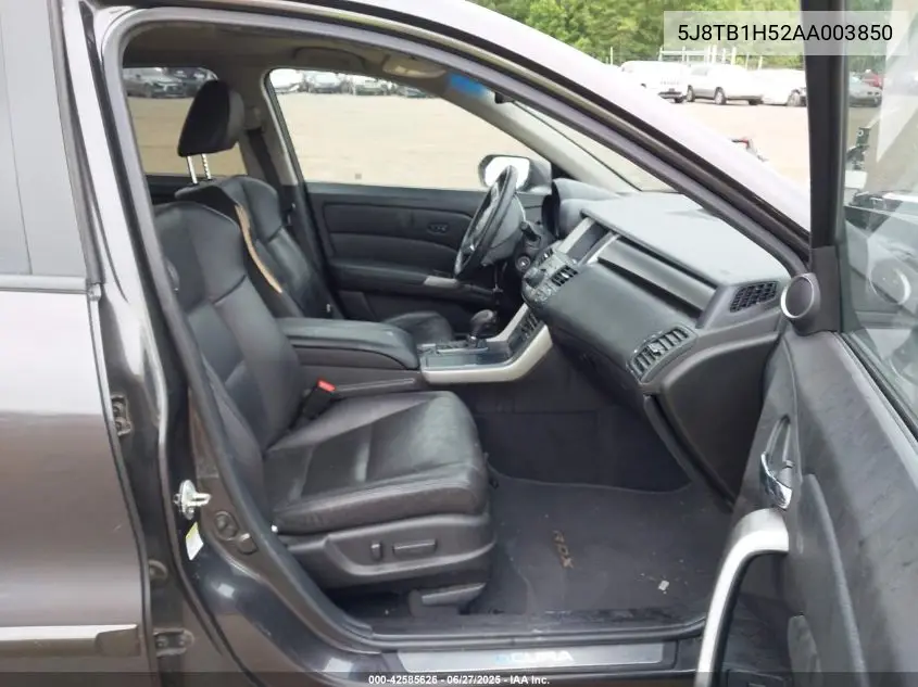 2010 Acura Rdx VIN: 5J8TB1H52AA003850 Lot: 42585626