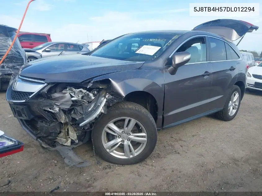2013 Acura Rdx VIN: 5J8TB4H57DL012294 Lot: 41903355