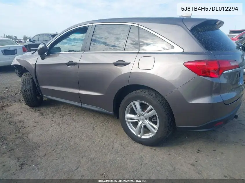 2013 Acura Rdx VIN: 5J8TB4H57DL012294 Lot: 41903355