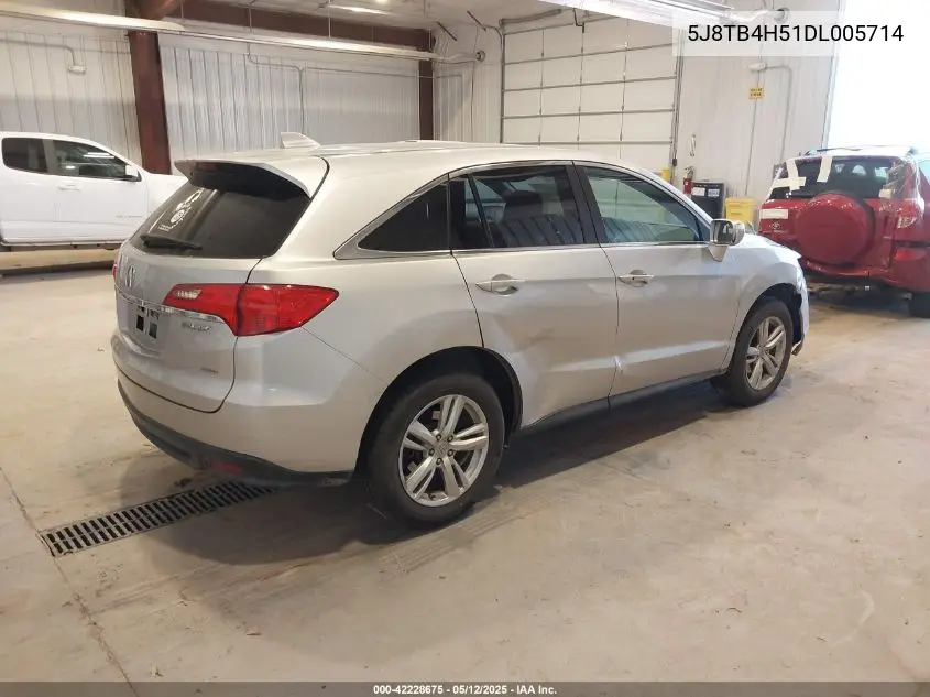2013 Acura Rdx VIN: 5J8TB4H51DL005714 Lot: 42228675