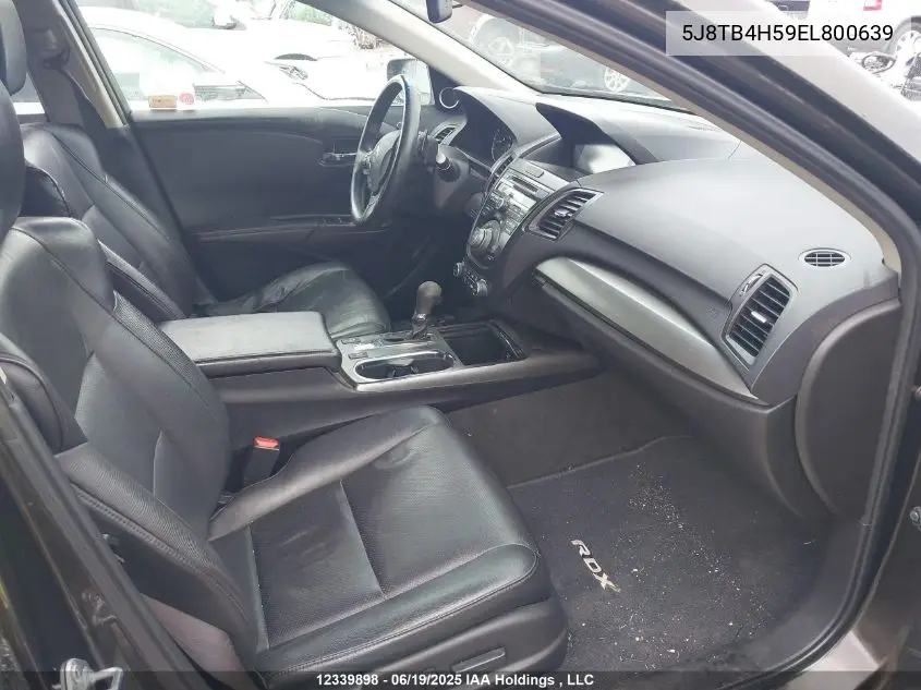 2014 Acura Rdx Technology VIN: 5J8TB4H59EL800639 Lot: 12339898