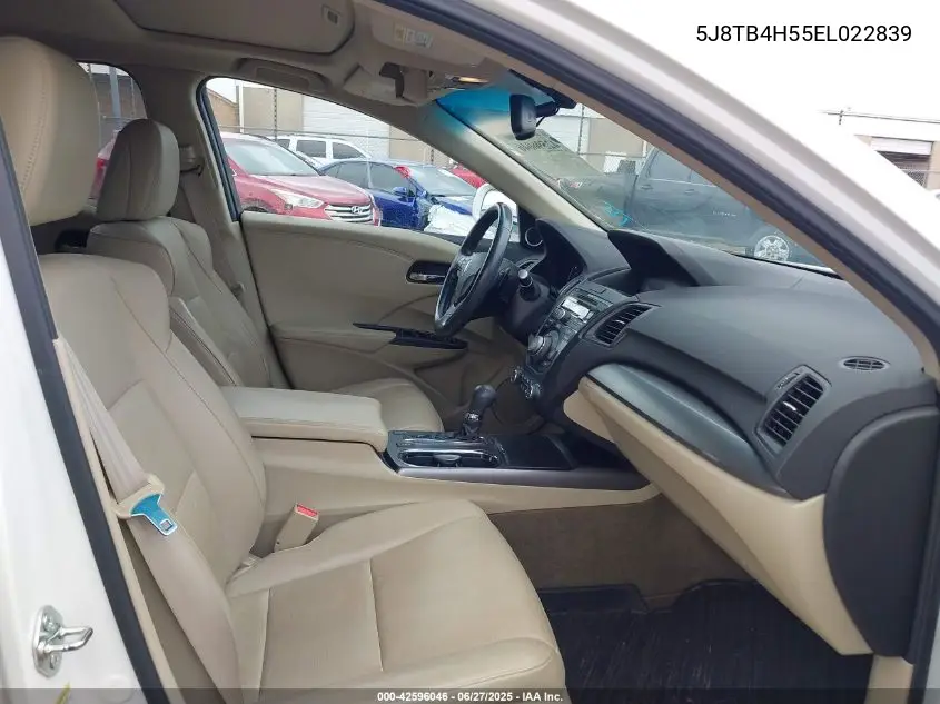 2014 Acura Rdx VIN: 5J8TB4H55EL022839 Lot: 42596046
