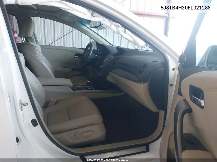 2015 Acura Rdx VIN: 5J8TB4H30FL021288 Lot: 42595955