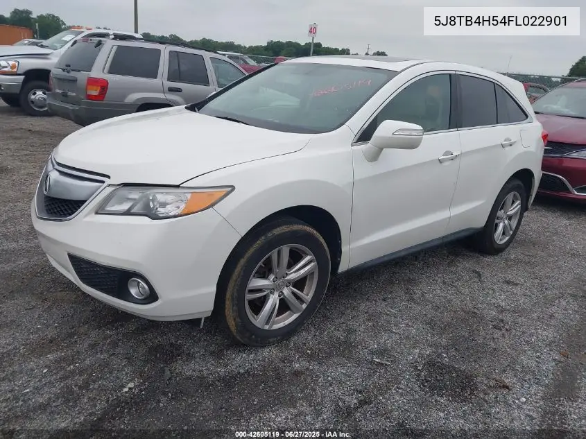 2015 Acura Rdx VIN: 5J8TB4H54FL022901 Lot: 42605119