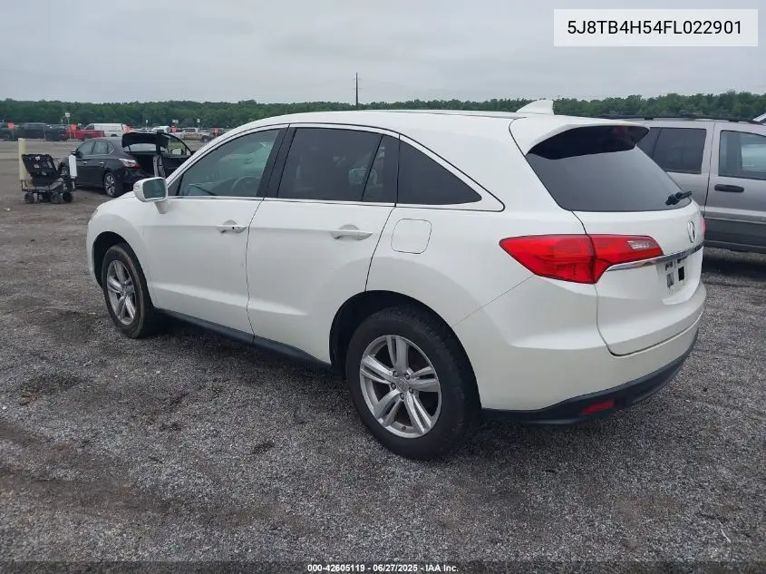 2015 Acura Rdx VIN: 5J8TB4H54FL022901 Lot: 42605119