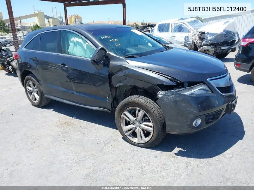 2015 Acura Rdx VIN: 5J8TB3H56FL012400 Lot: 42620047