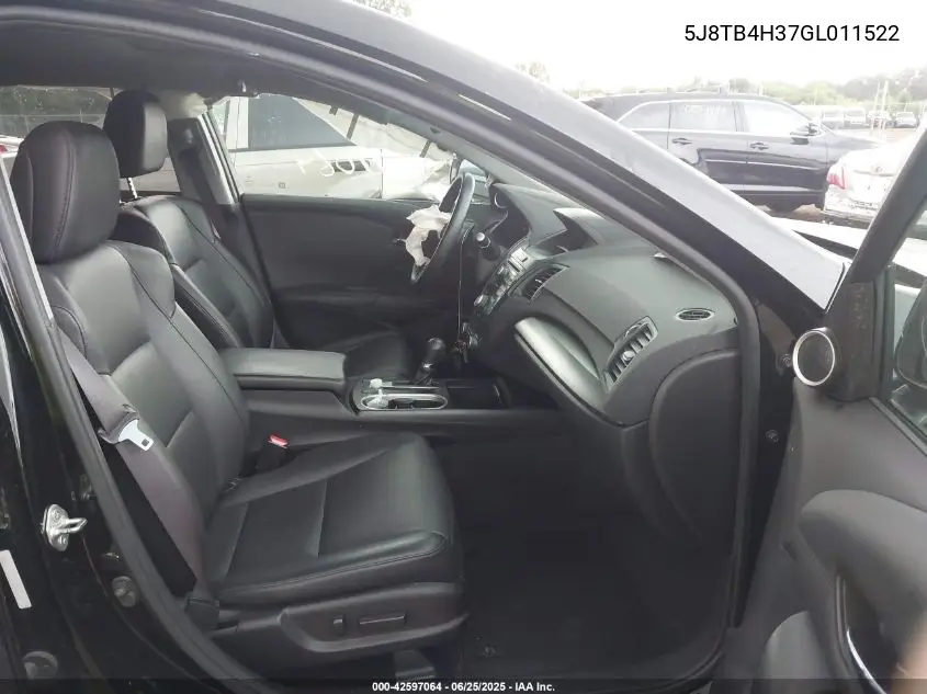 2016 Acura Rdx Acurawatch Plus Package VIN: 5J8TB4H37GL011522 Lot: 42597064