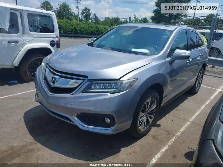 2016 Acura Rdx Advance Package VIN: 5J8TB3H7XGL014959 Lot: 42612264