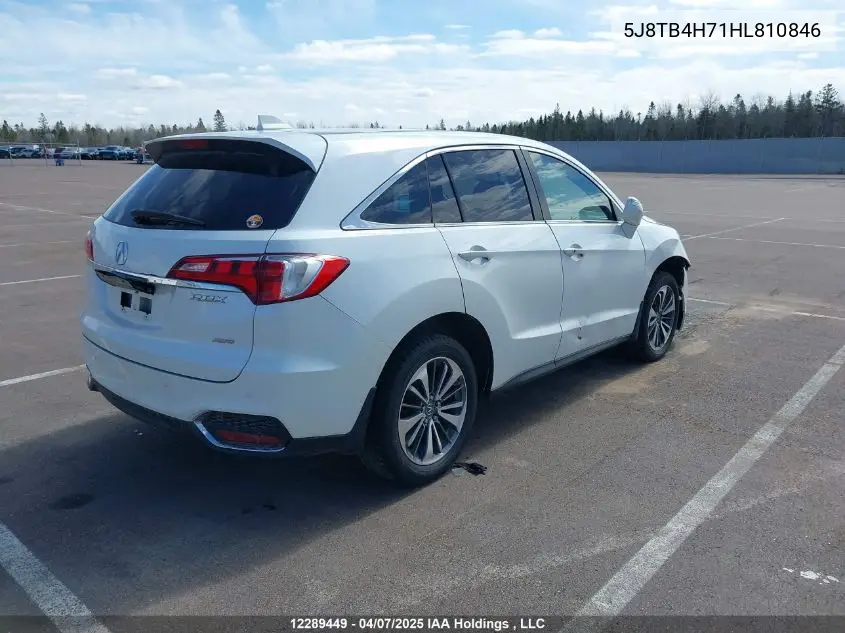 2017 Acura Rdx Advance VIN: 5J8TB4H71HL810846 Lot: 12289449
