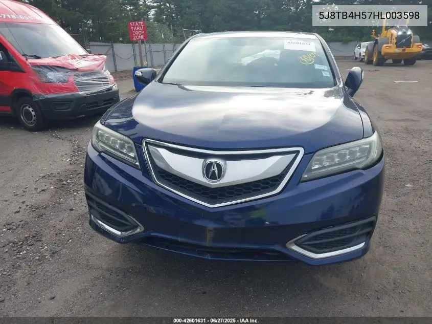 2017 Acura Rdx Technology Acurawatch Plus Packages/W/Technology Package VIN: 5J8TB4H57HL003598 Lot: 42601631
