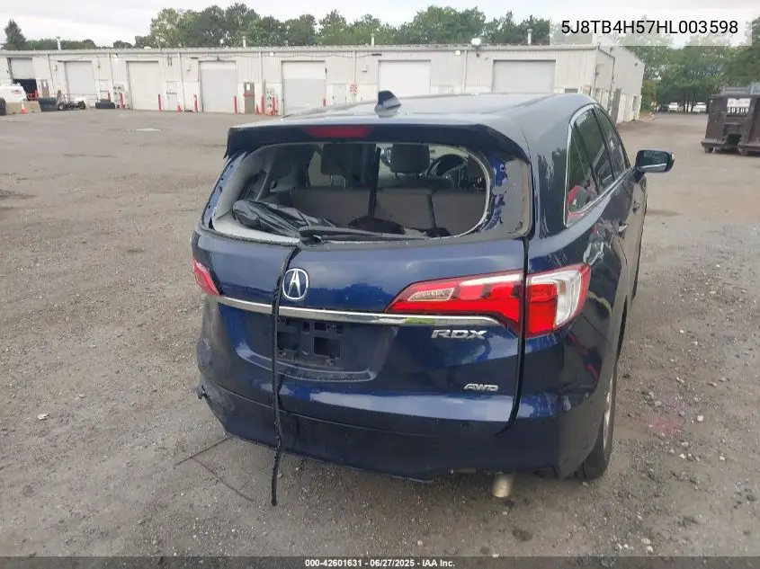 2017 Acura Rdx Technology Acurawatch Plus Packages/W/Technology Package VIN: 5J8TB4H57HL003598 Lot: 42601631