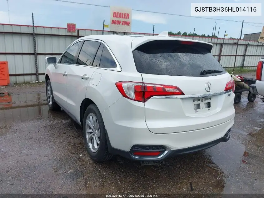 2017 Acura Rdx Acurawatch Plus Package VIN: 5J8TB3H36HL014116 Lot: 42615077