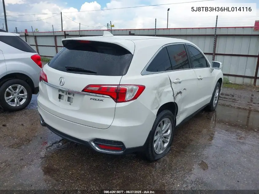 2017 Acura Rdx Acurawatch Plus Package VIN: 5J8TB3H36HL014116 Lot: 42615077