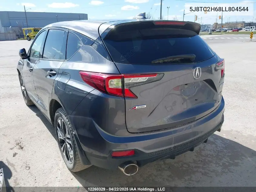 2020 Acura Rdx A-Spec VIN: 5J8TC2H68LL804544 Lot: 12260329