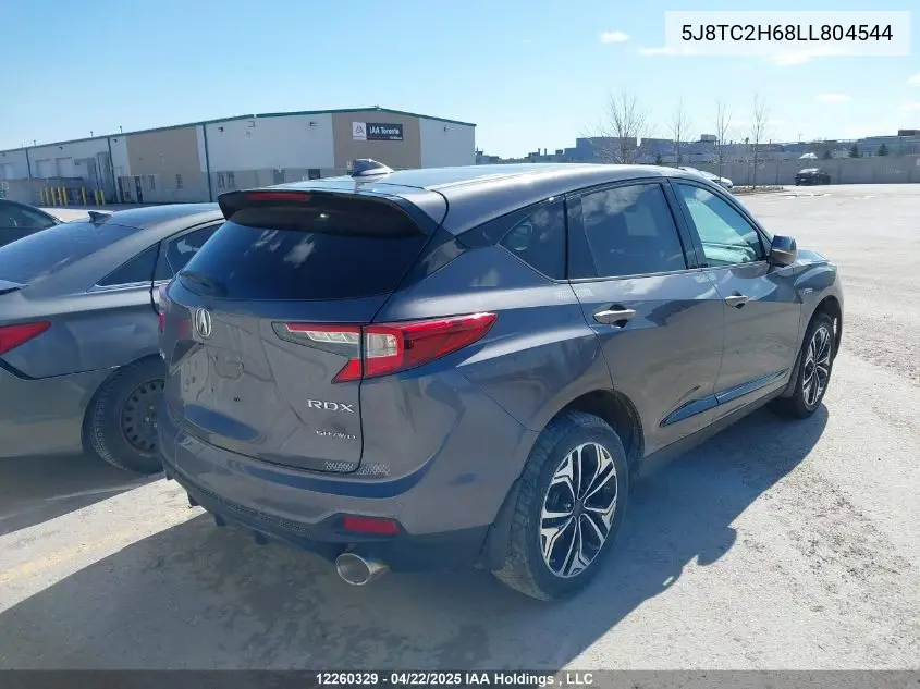 2020 Acura Rdx A-Spec VIN: 5J8TC2H68LL804544 Lot: 12260329
