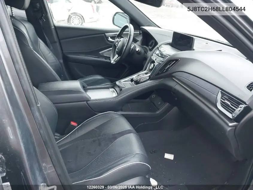 2020 Acura Rdx A-Spec VIN: 5J8TC2H68LL804544 Lot: 12260329